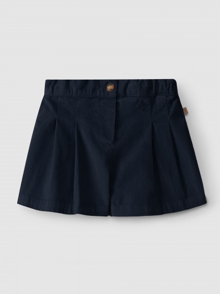 Pantalones cortos en micro-pana Pantalones cortos en micro-pana