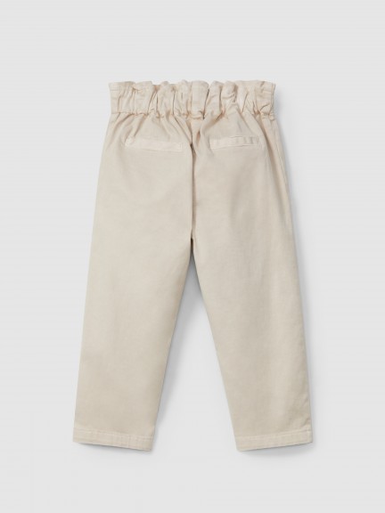Pantalones de sarga con bolsillos Pantalones de sarga con bolsillos