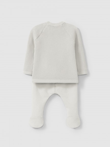 Two-piece waffle weave set Two-piece waffle weave set
