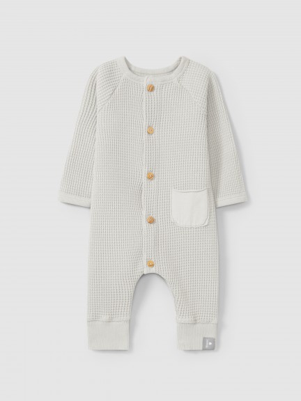 Ensemble en maille gaufrée avec poche Ensemble en maille gaufrée avec poche