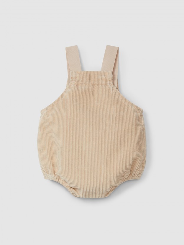 Shortie in organic cotton velvet Shortie in organic cotton velvet