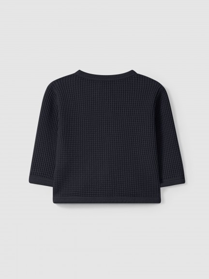 Waffle weave coat Waffle weave coat