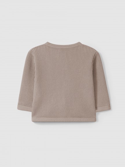 Waffle weave coat Waffle weave coat