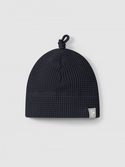 Gorro malha waffle com nó Gorro malha waffle com nó