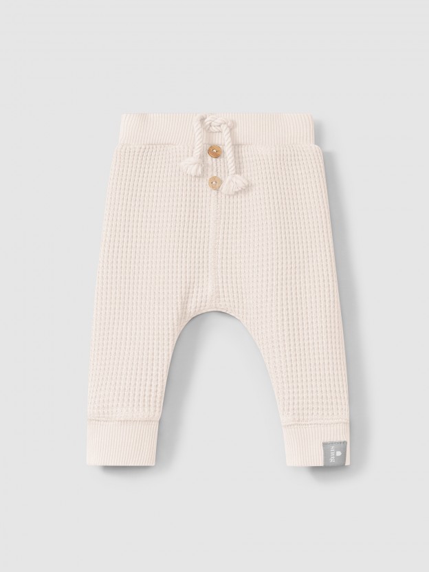 Leggings en maille gaufr�e