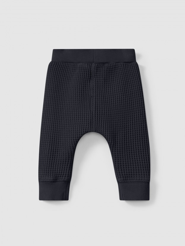 Leggings em malha waffle Leggings em malha waffle