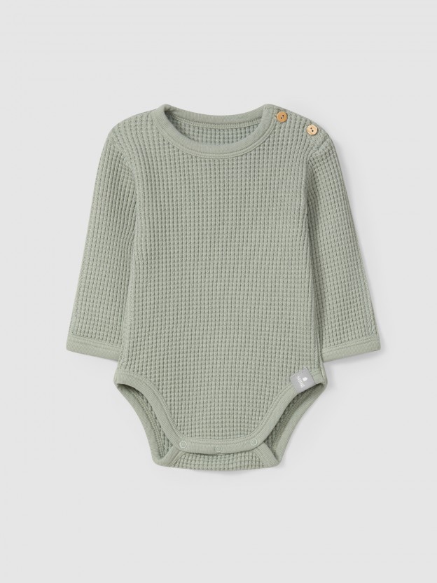 Bodysuit in waffle weave Bodysuit in waffle weave
