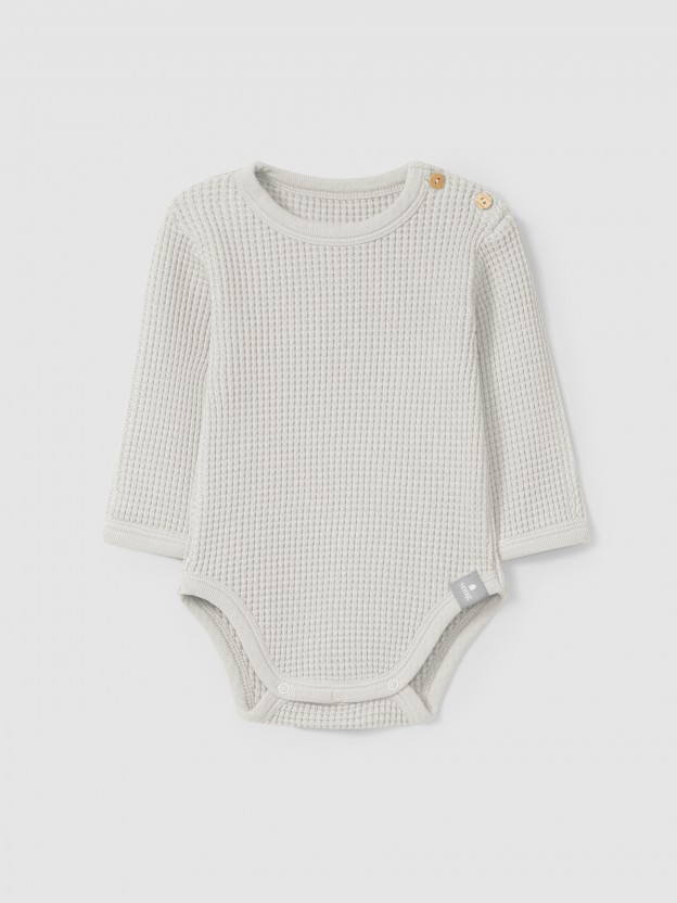 Bodysuit in waffle weave Bodysuit in waffle weave