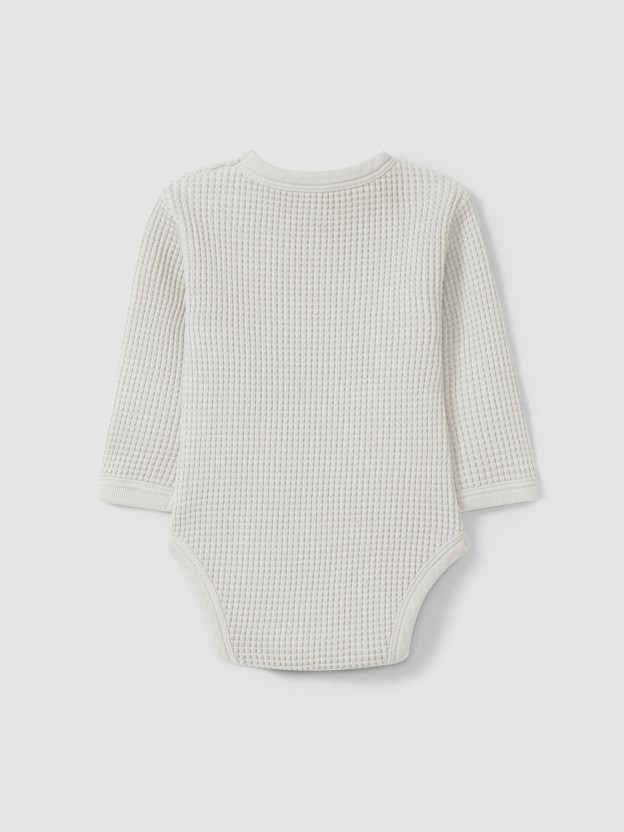 Bodysuit in waffle weave Bodysuit in waffle weave