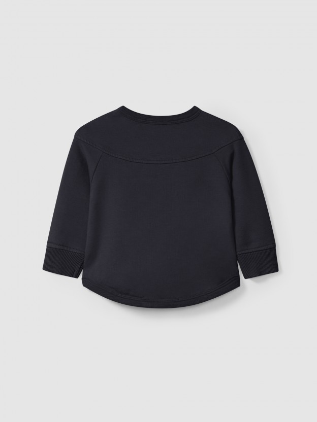 Sweat em felpa com bolso Sweat em felpa com bolso