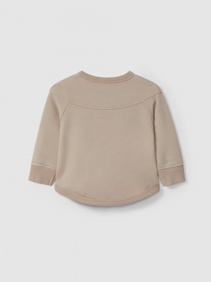 Sweat en peluche avec poche Sweat en peluche avec poche