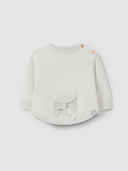 Sweat en peluche avec poche Sweat en peluche avec poche