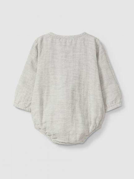Bodysuit in triple gauze Bodysuit in triple gauze