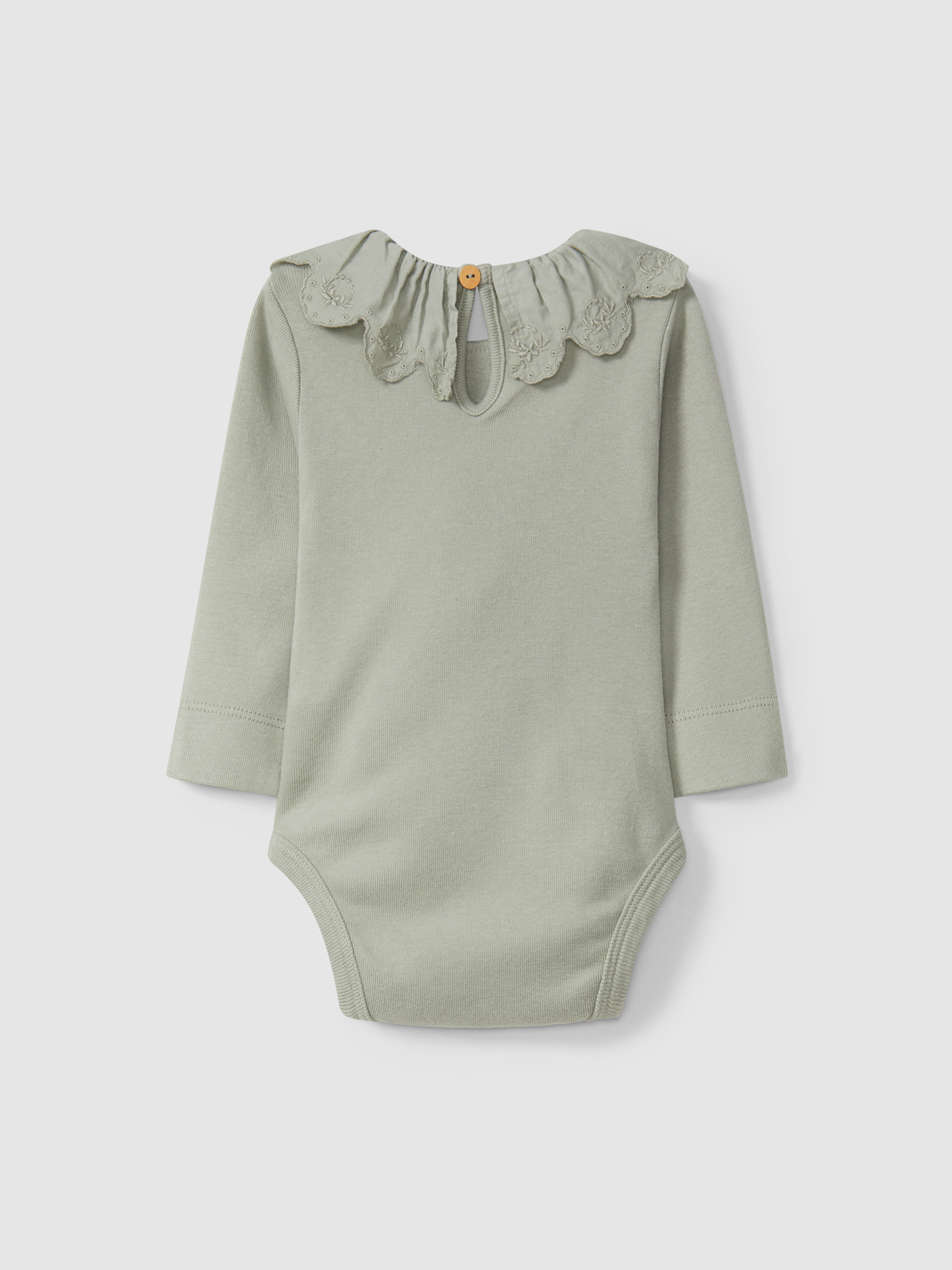 Body col à volant broderie anglaise