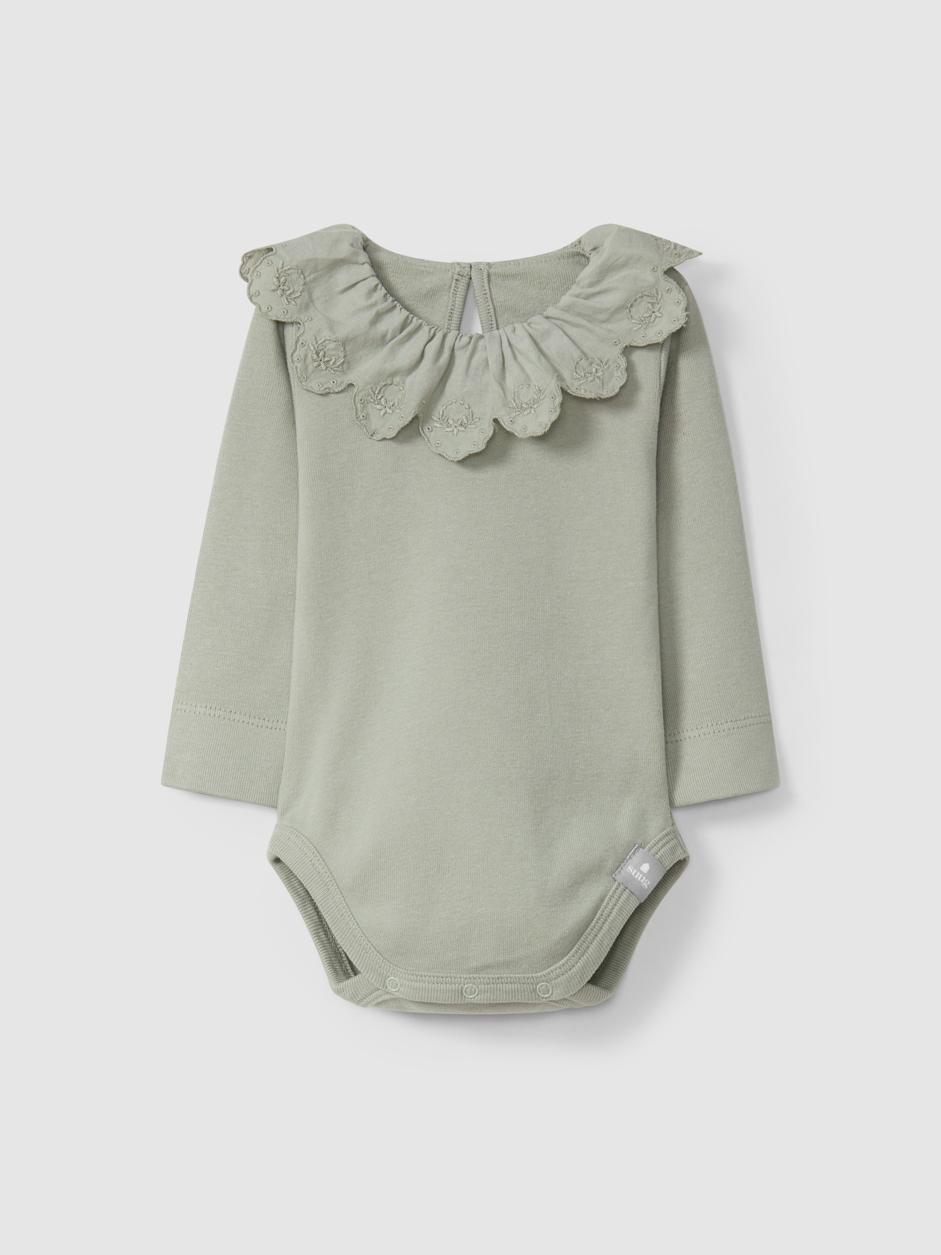 Body col à volant broderie anglaise
