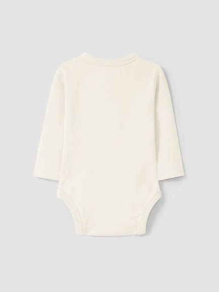 Collarless bodysuit in organic cotton jersey Collarless bodysuit in organic cotton jersey