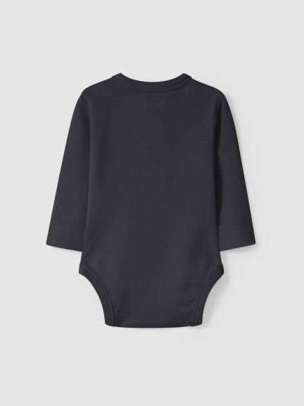 Collarless bodysuit in organic cotton jersey Collarless bodysuit in organic cotton jersey