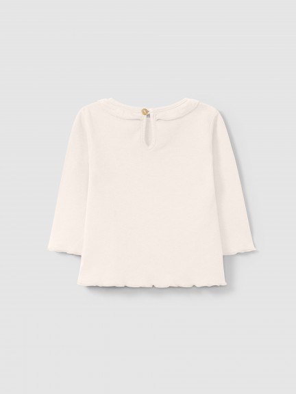 Longsleeve with ruffled collar Longsleeve with ruffled collar