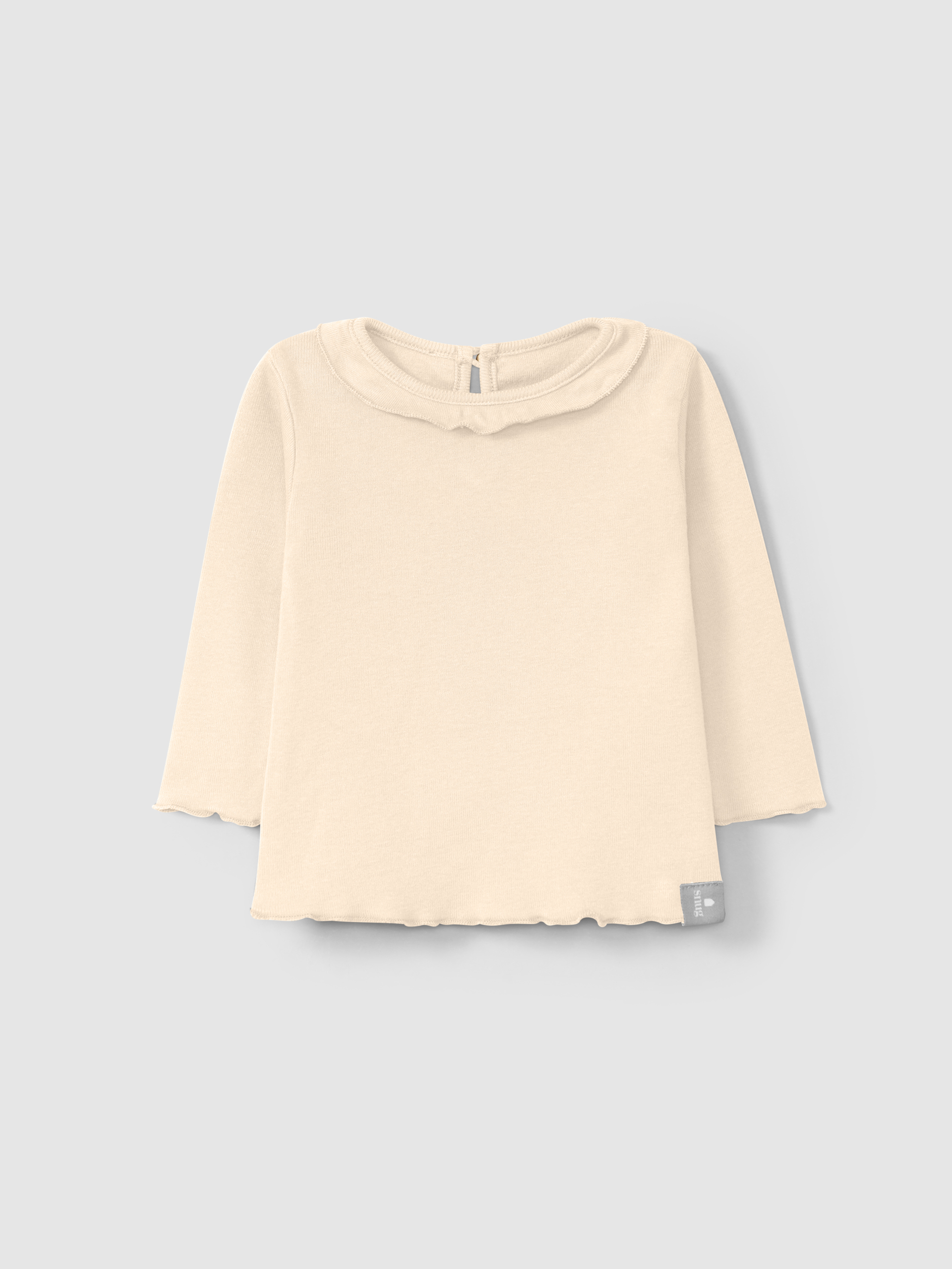 Longsleeve com gola de folho