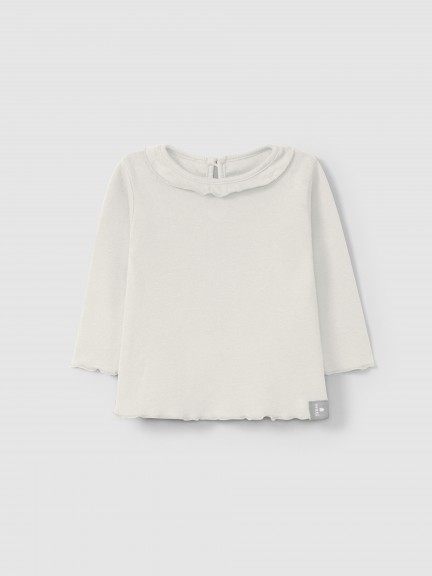 Longsleeve with ruffled collar Longsleeve with ruffled collar