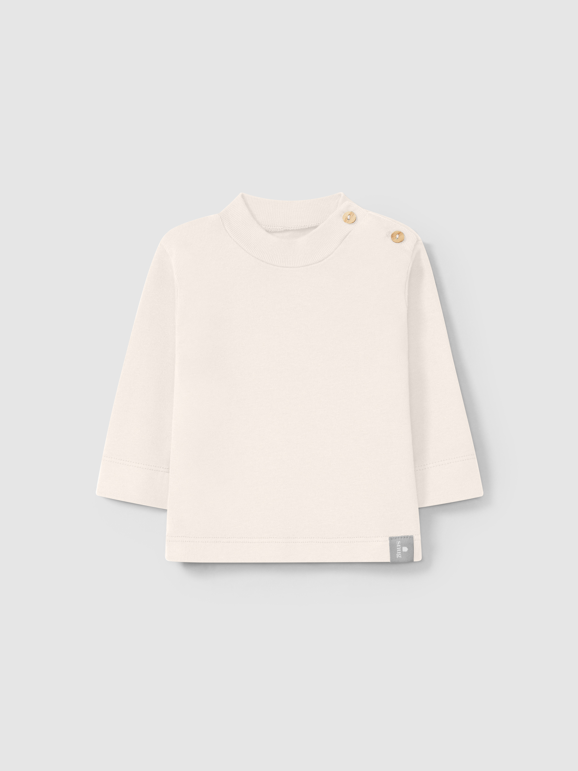 Camiseta cuello alto en algodón orgánico