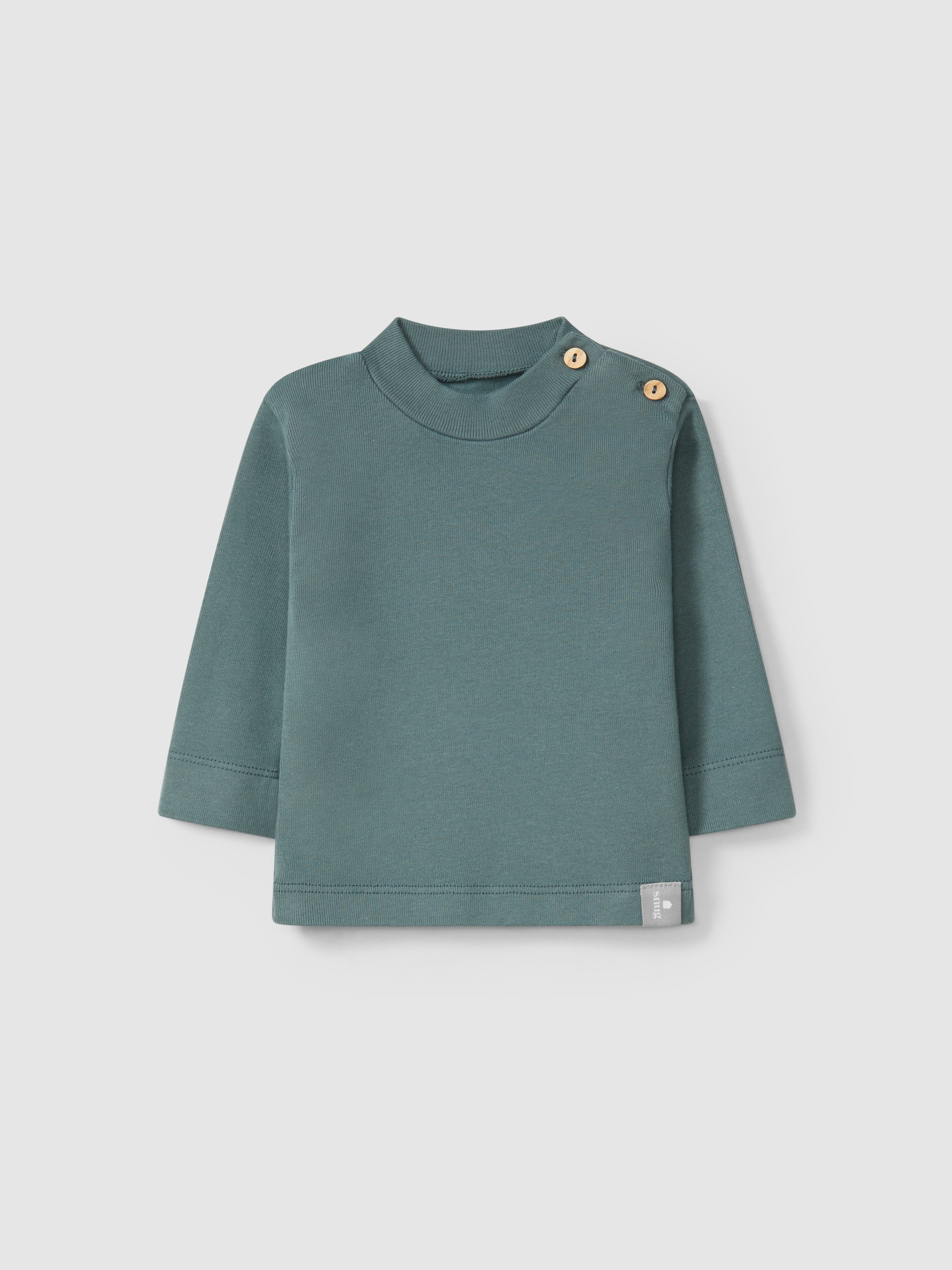 Camisola gola alta em algodão orgânico