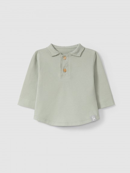 Longsleeve com gola de bico Longsleeve com gola de bico