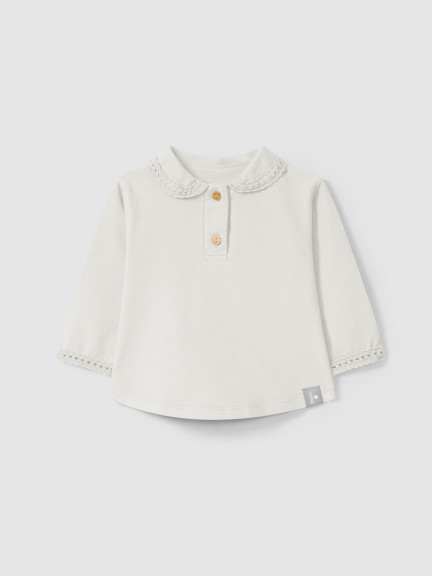 Longsleeve avec détail de dentelle Longsleeve avec détail de dentelle