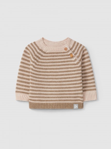 Striped knitted jumper Striped knitted jumper