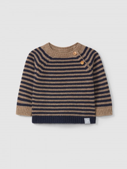Striped knitted jumper Striped knitted jumper