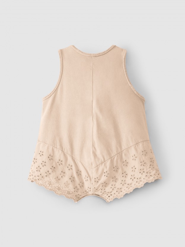 Jumpsuit English embroidery Jumpsuit English embroidery