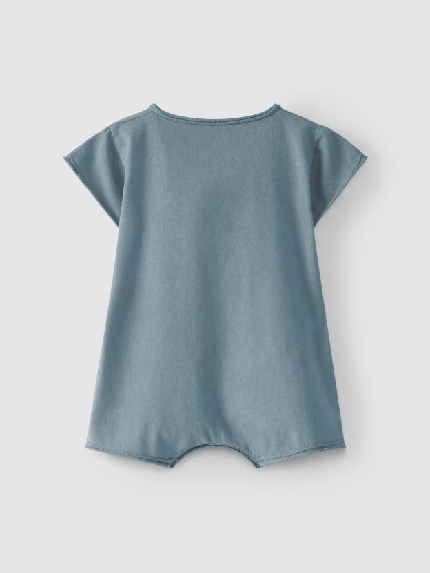 Ensemble jambes courtes uni avec poches