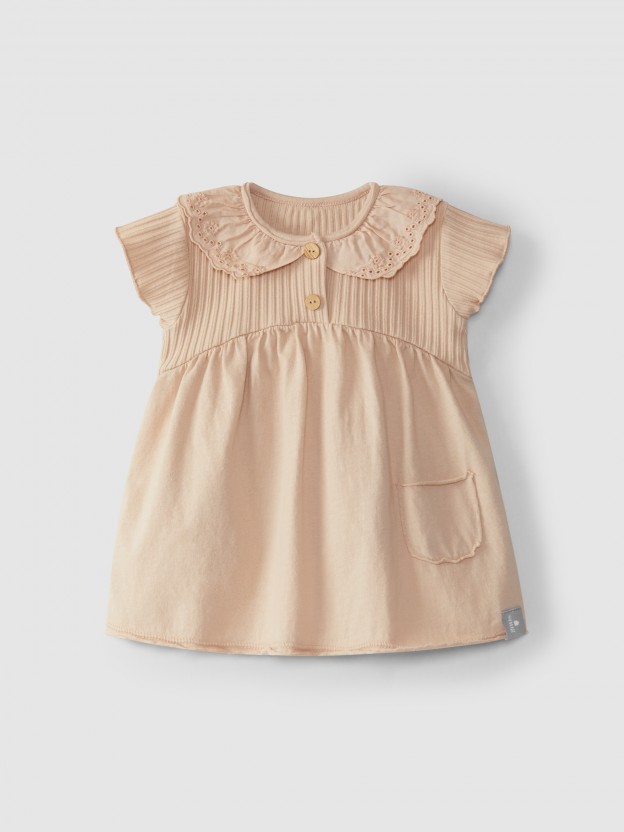 Dress English embroidery collar Dress English embroidery collar