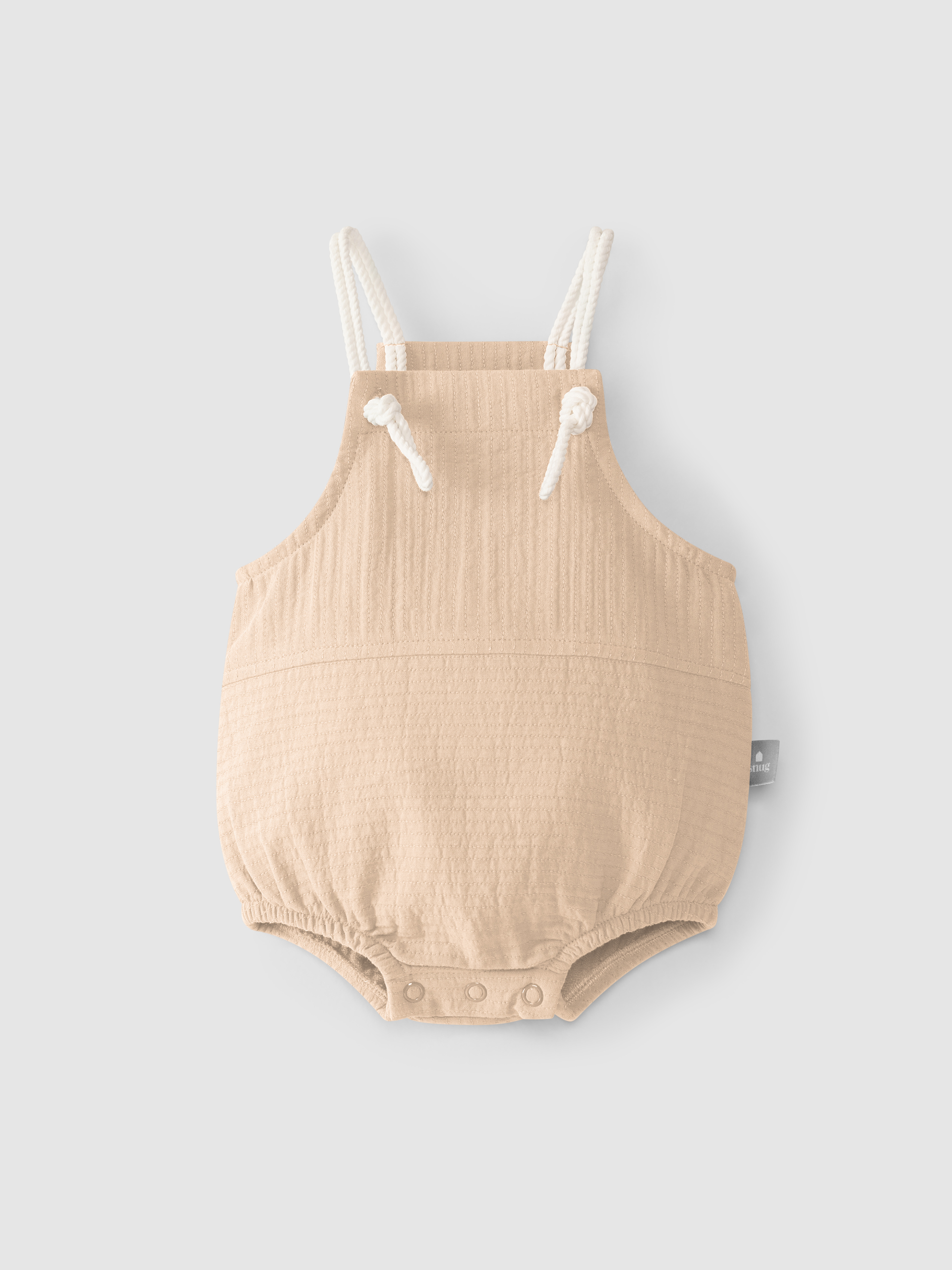 Plain shortie with drawstring straps