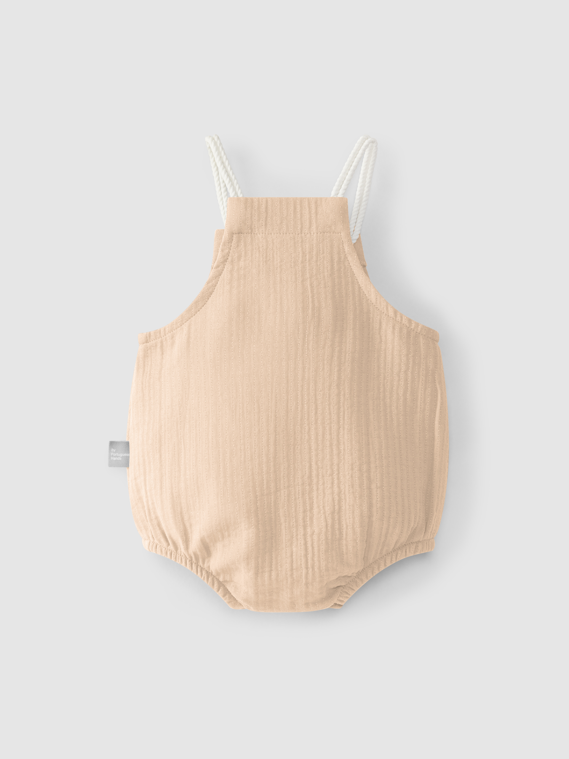 Plain shortie with drawstring straps