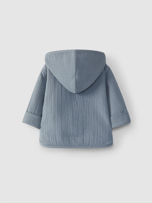 Plain hooded jacket Plain hooded jacket