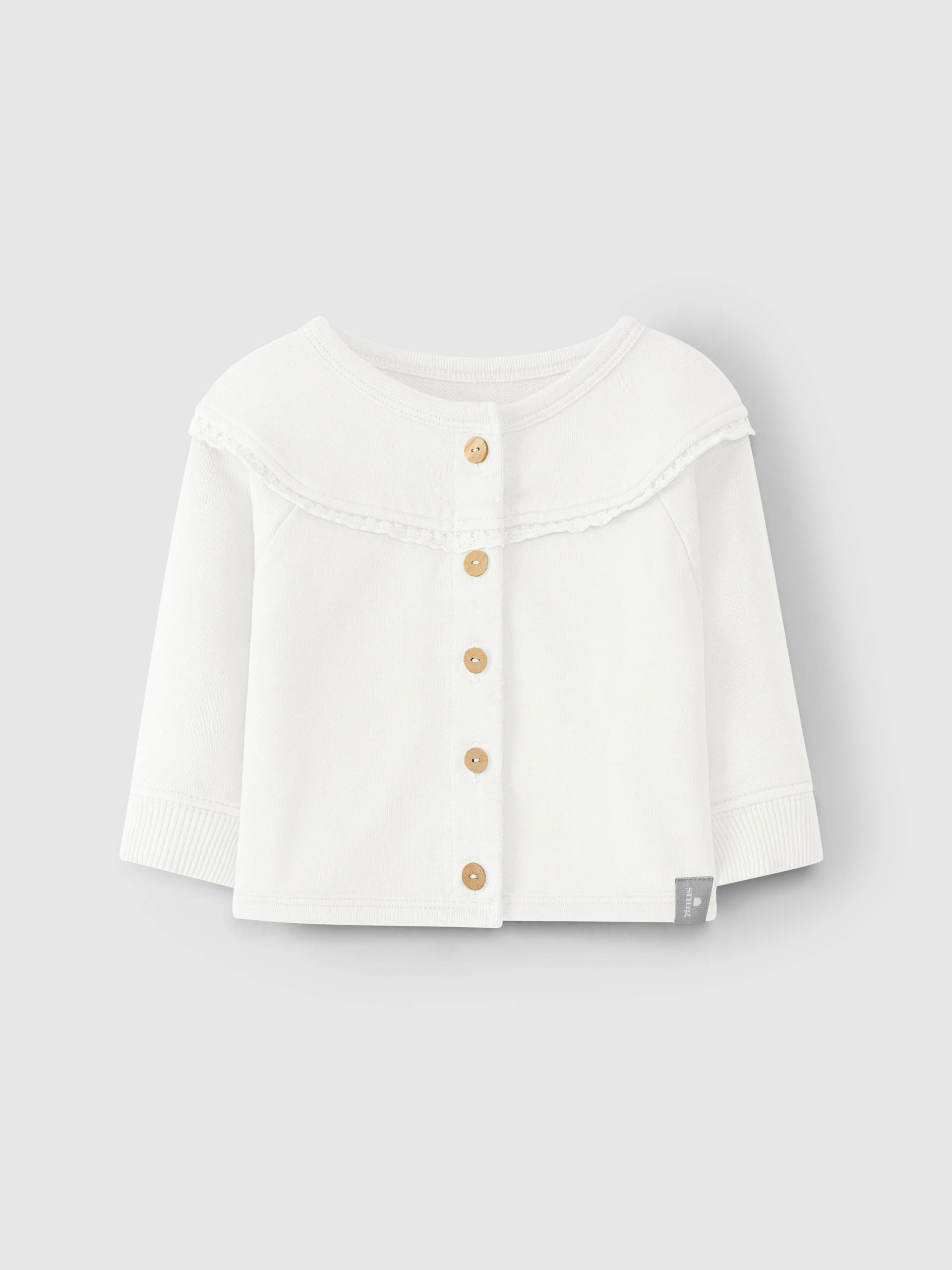 Plush jacket crochet lace