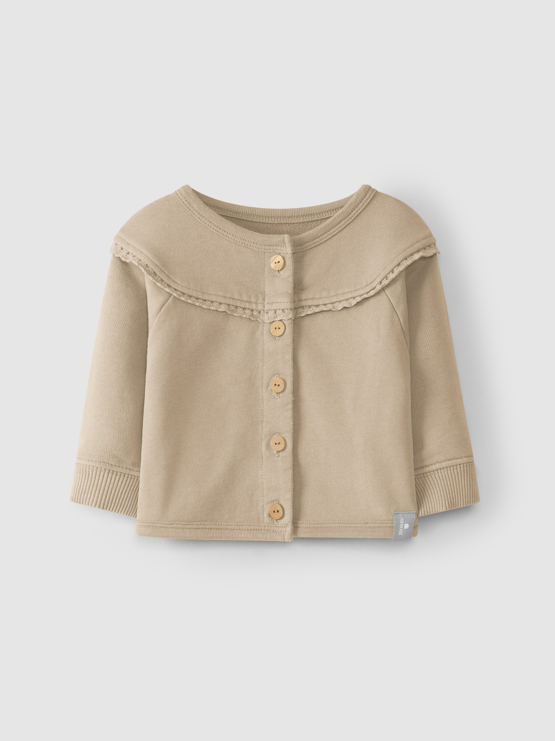 Plush jacket crochet lace