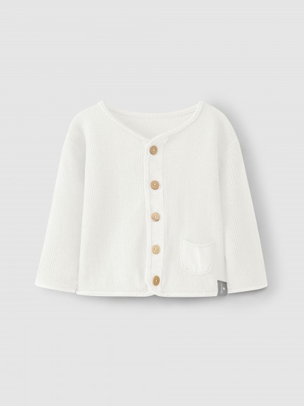 Waffle weave jacket