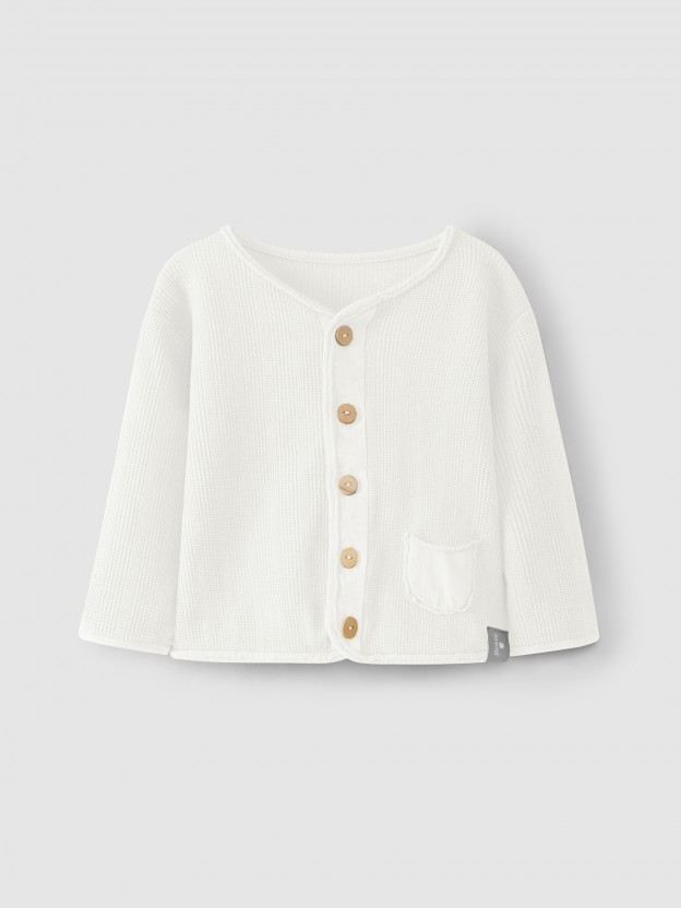 Waffle weave jacket Waffle weave jacket