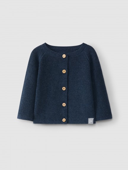Gilet tricoté point perlé Gilet tricoté point perlé