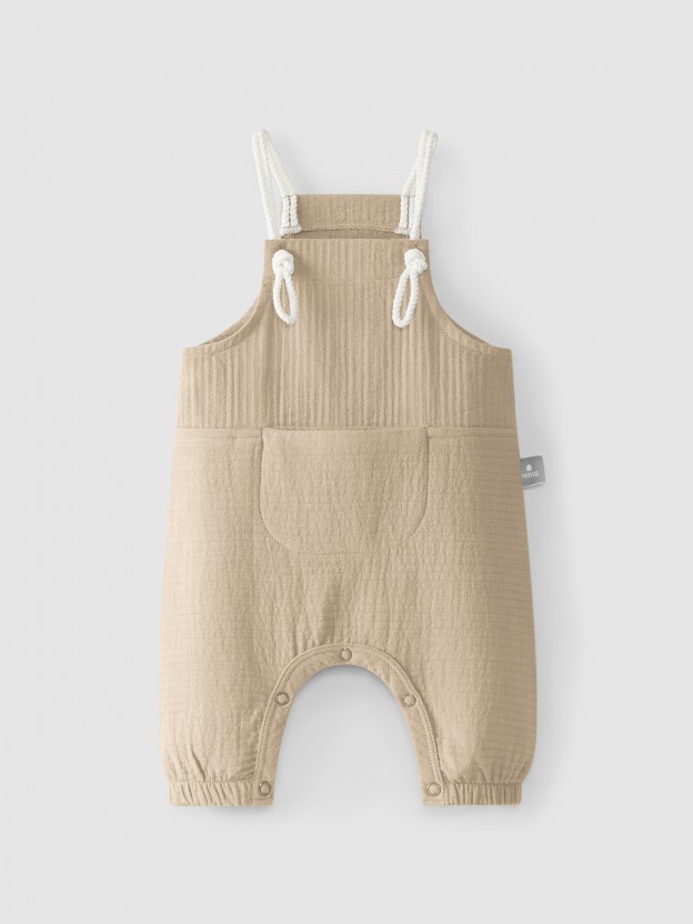 Plain dungarees with pocket Plain dungarees with pocket