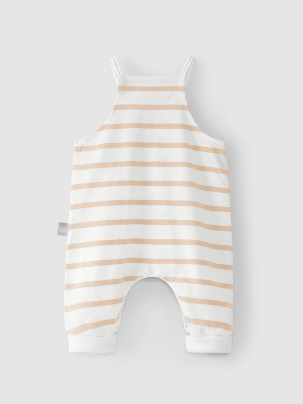 Striped dungarees with pockets Striped dungarees with pockets