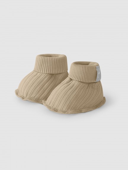 Ribbed jersey booties Ribbed jersey booties