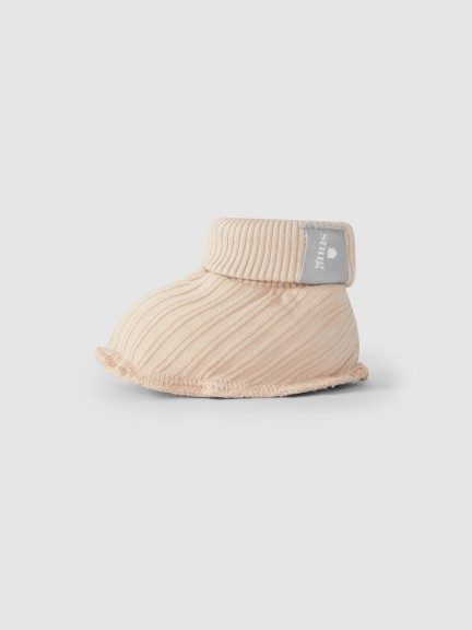 Ribbed jersey booties Ribbed jersey booties