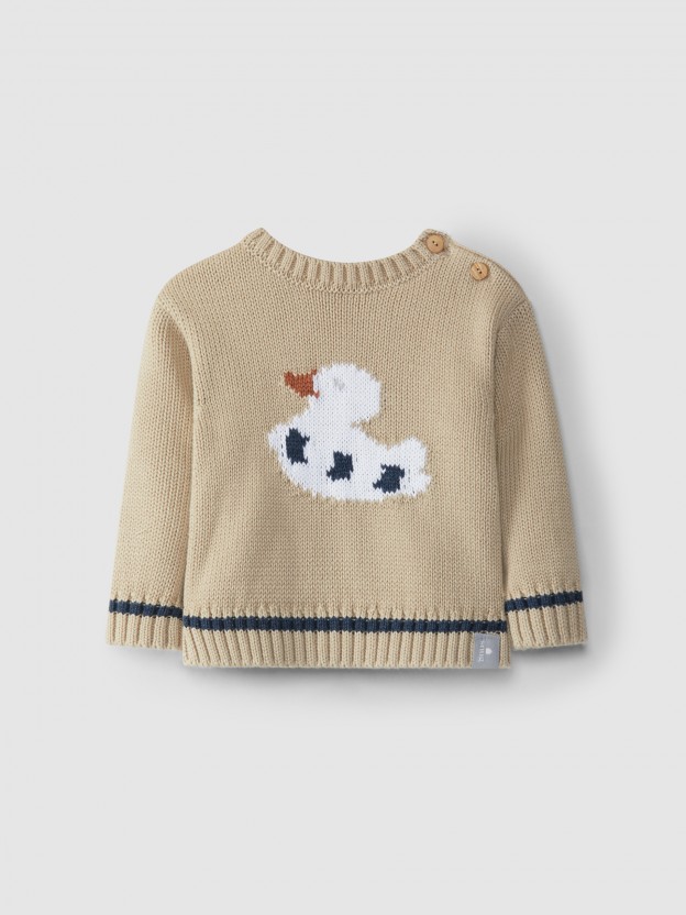 Pull tricoté jacquard Pull tricoté jacquard