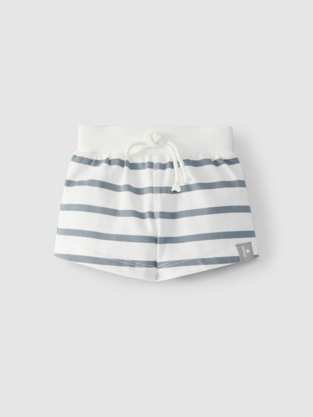 Pull-up shorts with stripes Pull-up shorts with stripes