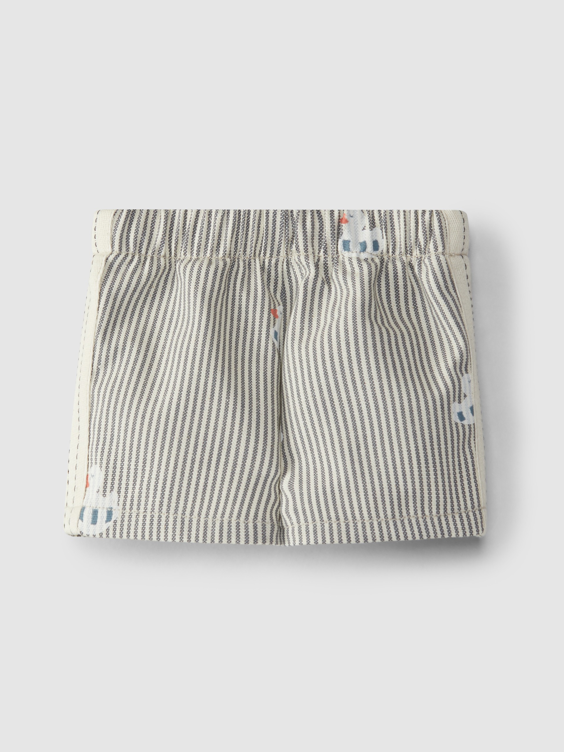 Pull-up shorts in denim canvas with duckie