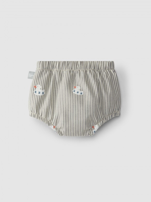 Couvre-couches en denim canvas avec petit canard