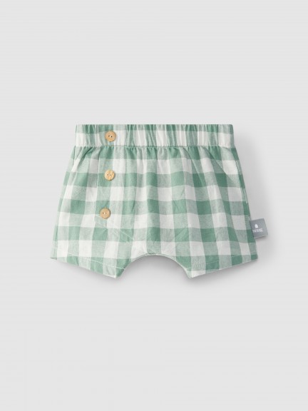 Pull-up shorts checkered